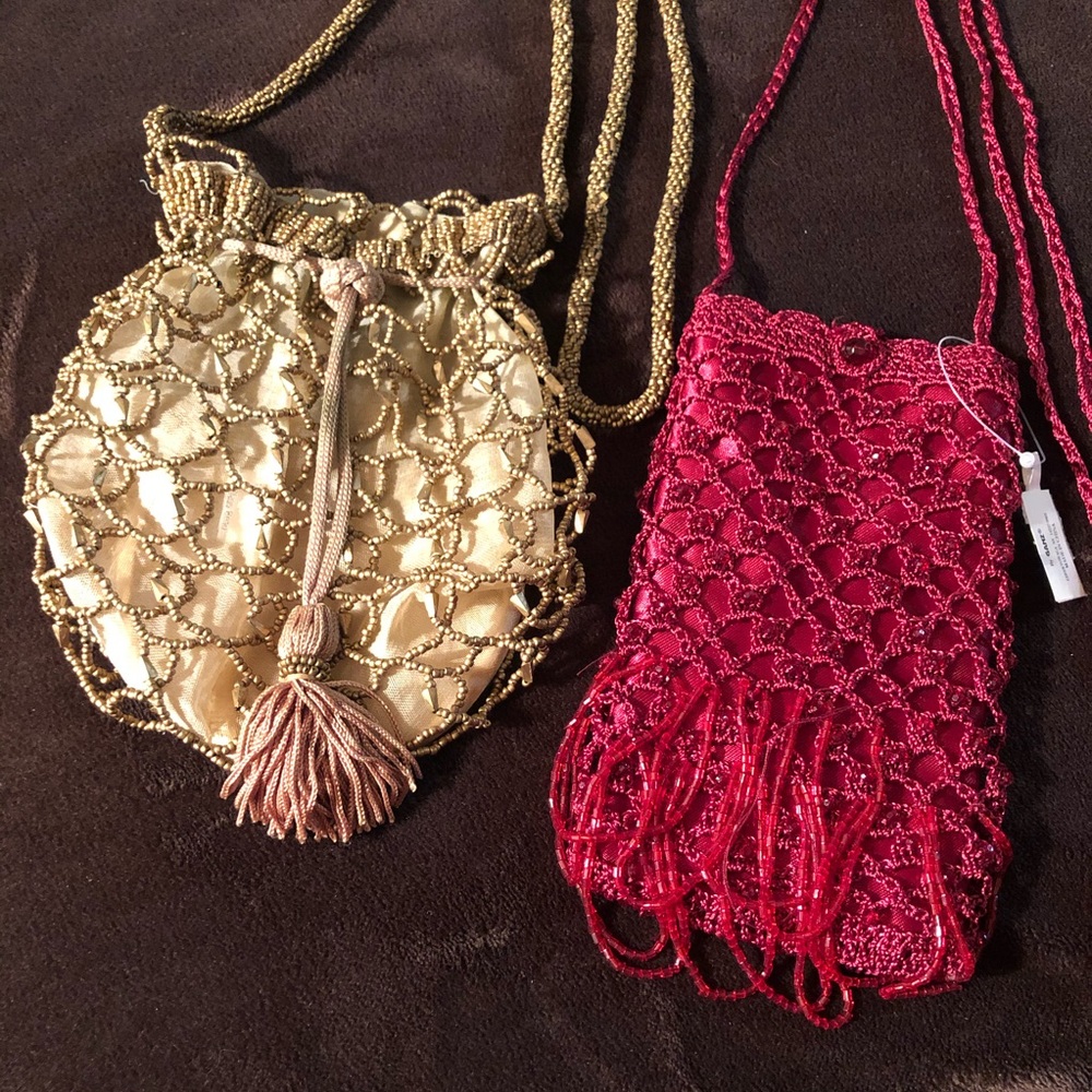 Two beaded cocktail purses